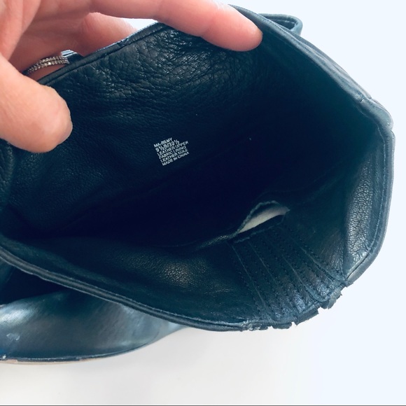 BCBGMAXAZRIA Black Leather Remy Wedge Boot Black - Picture 10 of 10